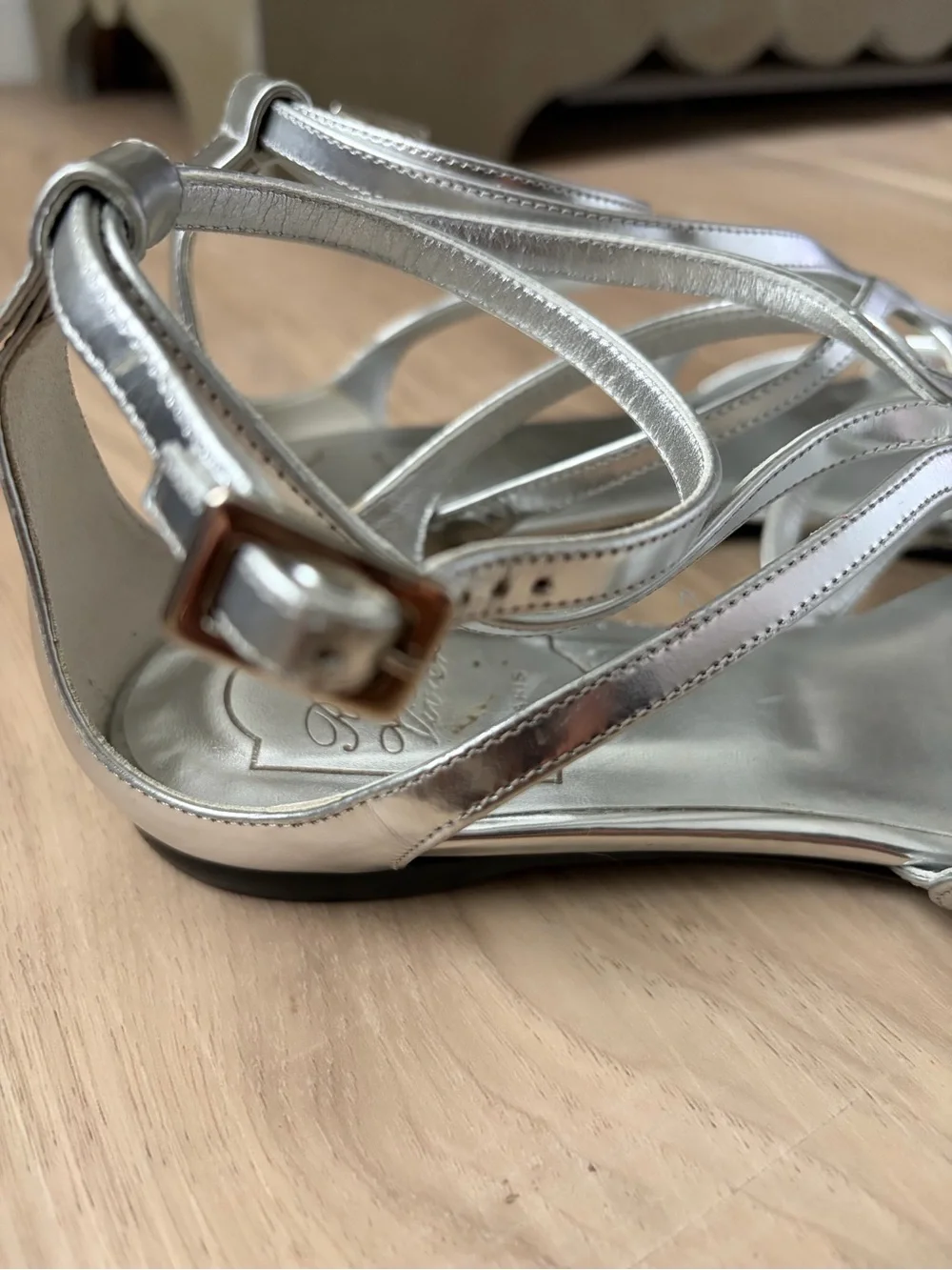 Roger Vivier Silver Sandals